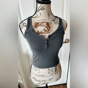 Brandy Melville Dark Gray Tank Top
